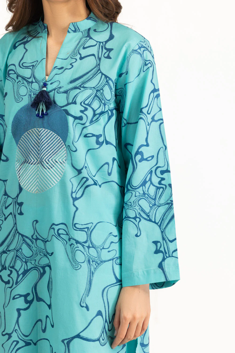 3PC Jacquard Embroidered Suit - Image 2