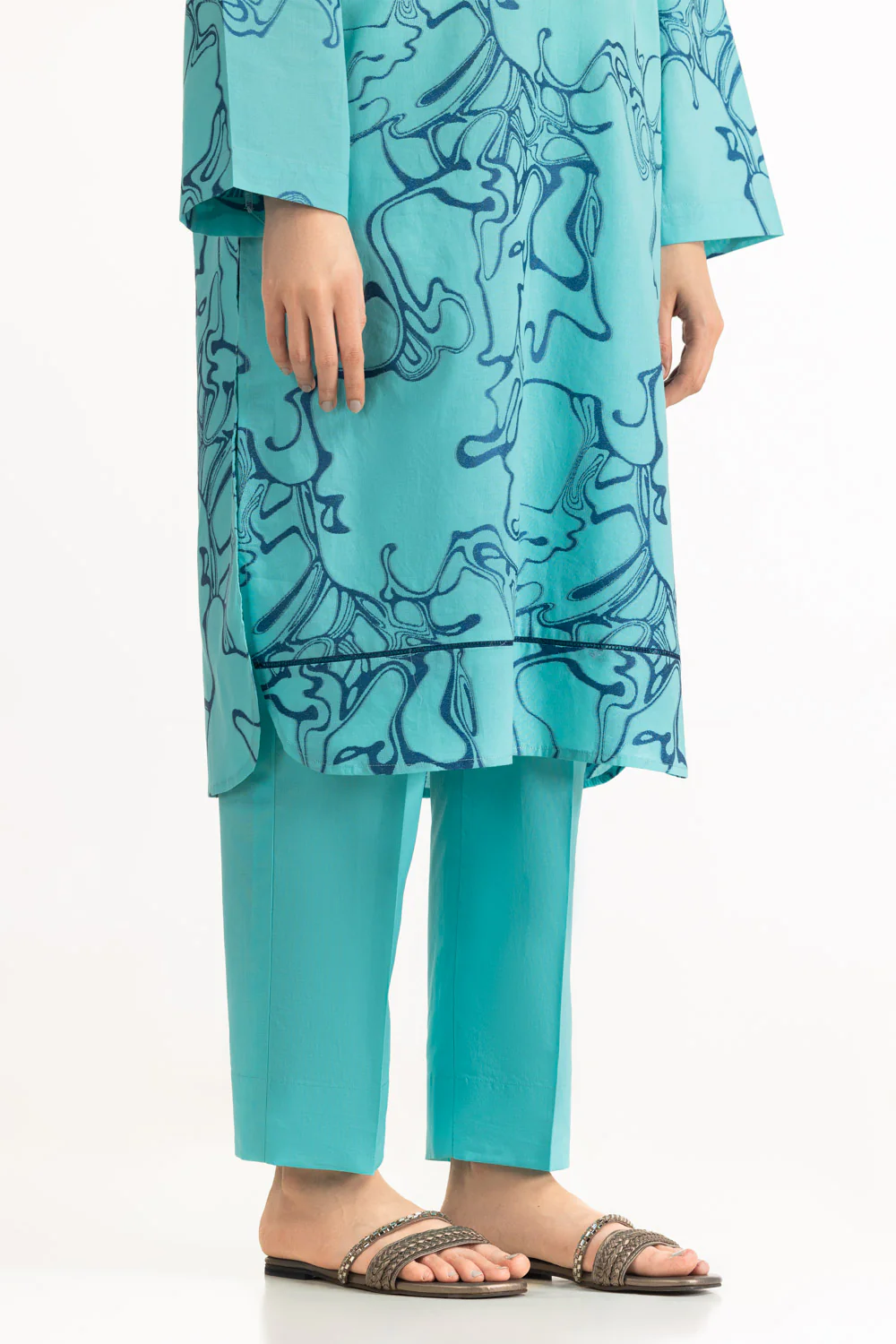 3PC Jacquard Embroidered Suit - Image 6