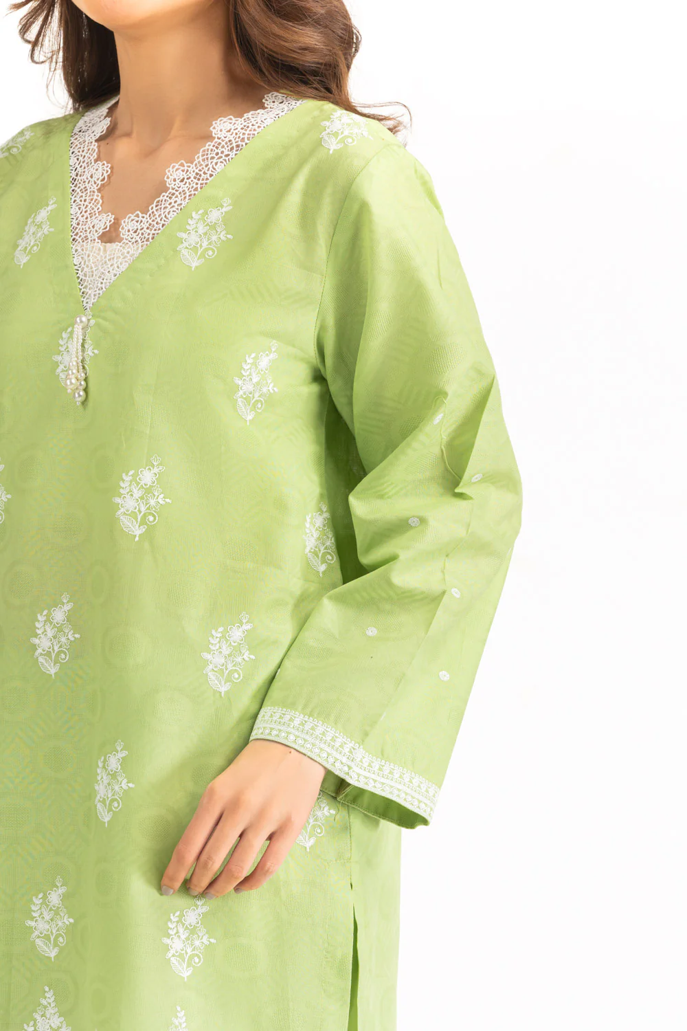 3PC Jacquard Embroidered Suit - Image 2