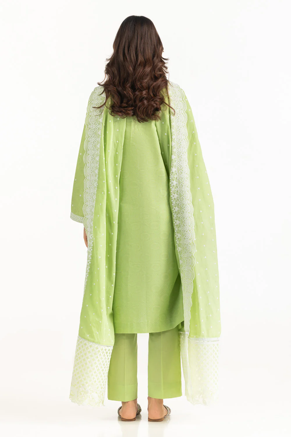 3PC Jacquard Embroidered Suit - Image 4