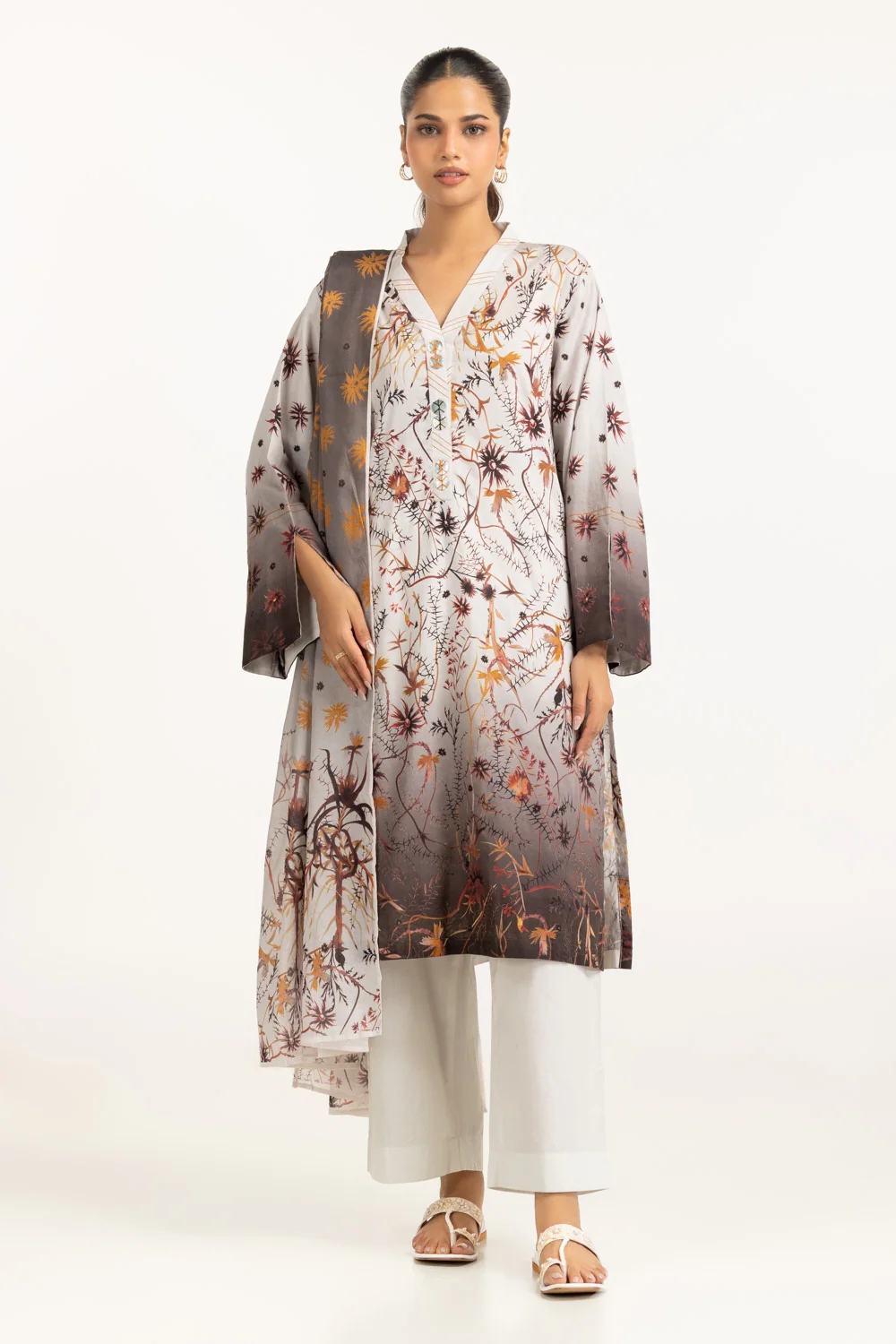 3PC Jacquard Printed Suit