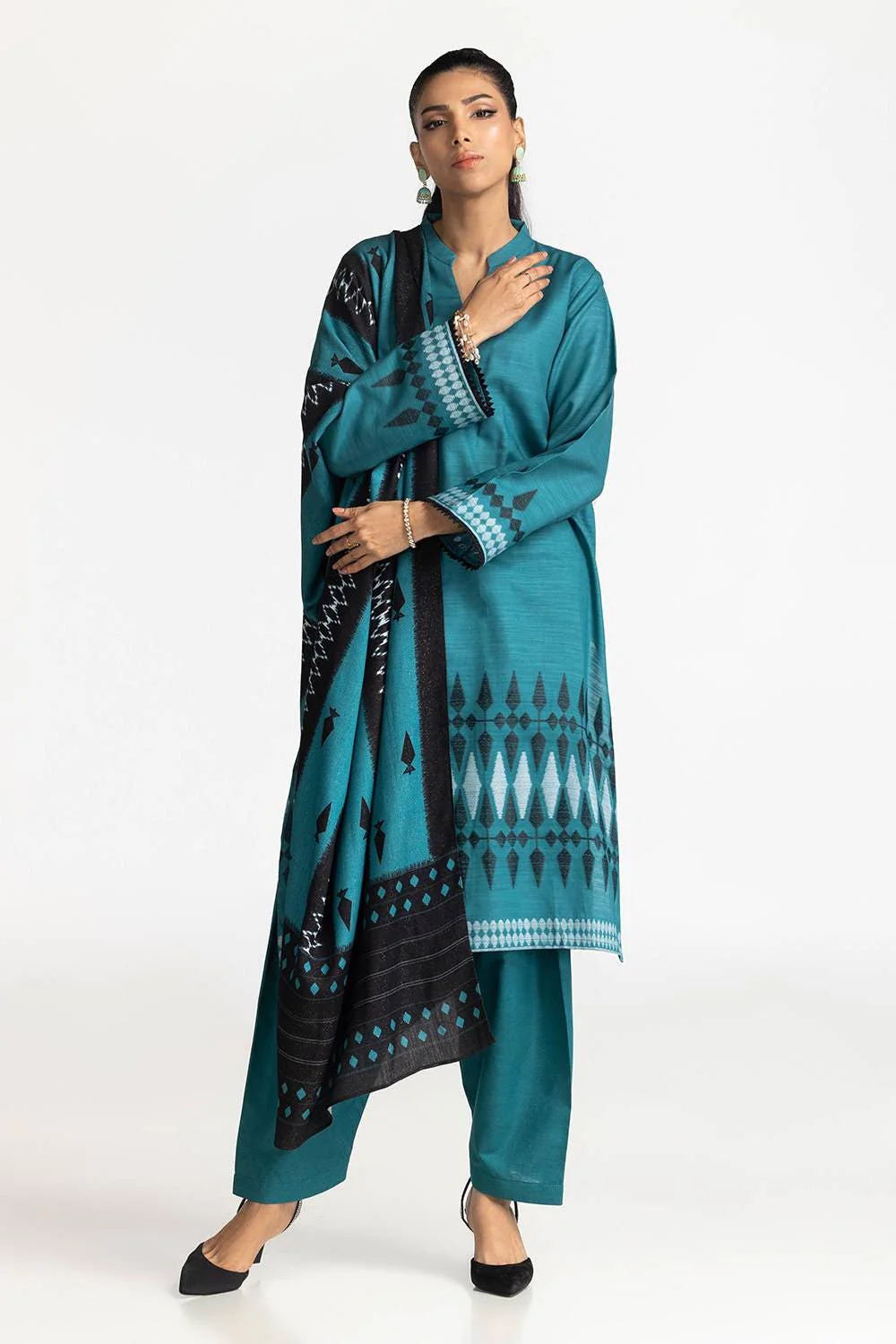 3 Piece Jacquard Suit