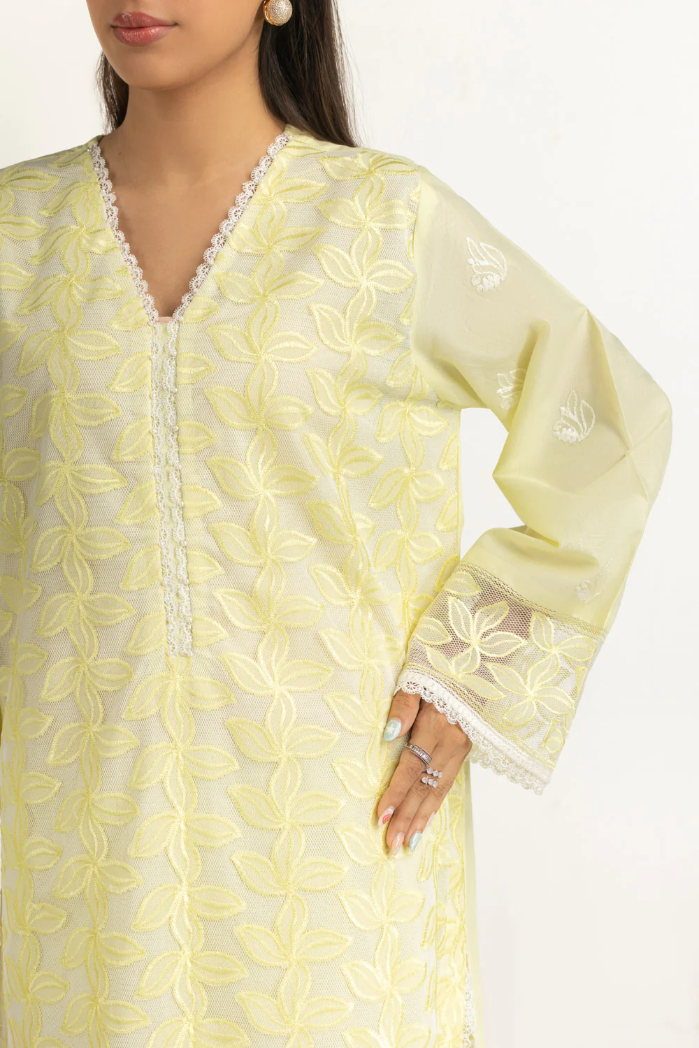 3PC Lawn Embroidered Suit - Image 6