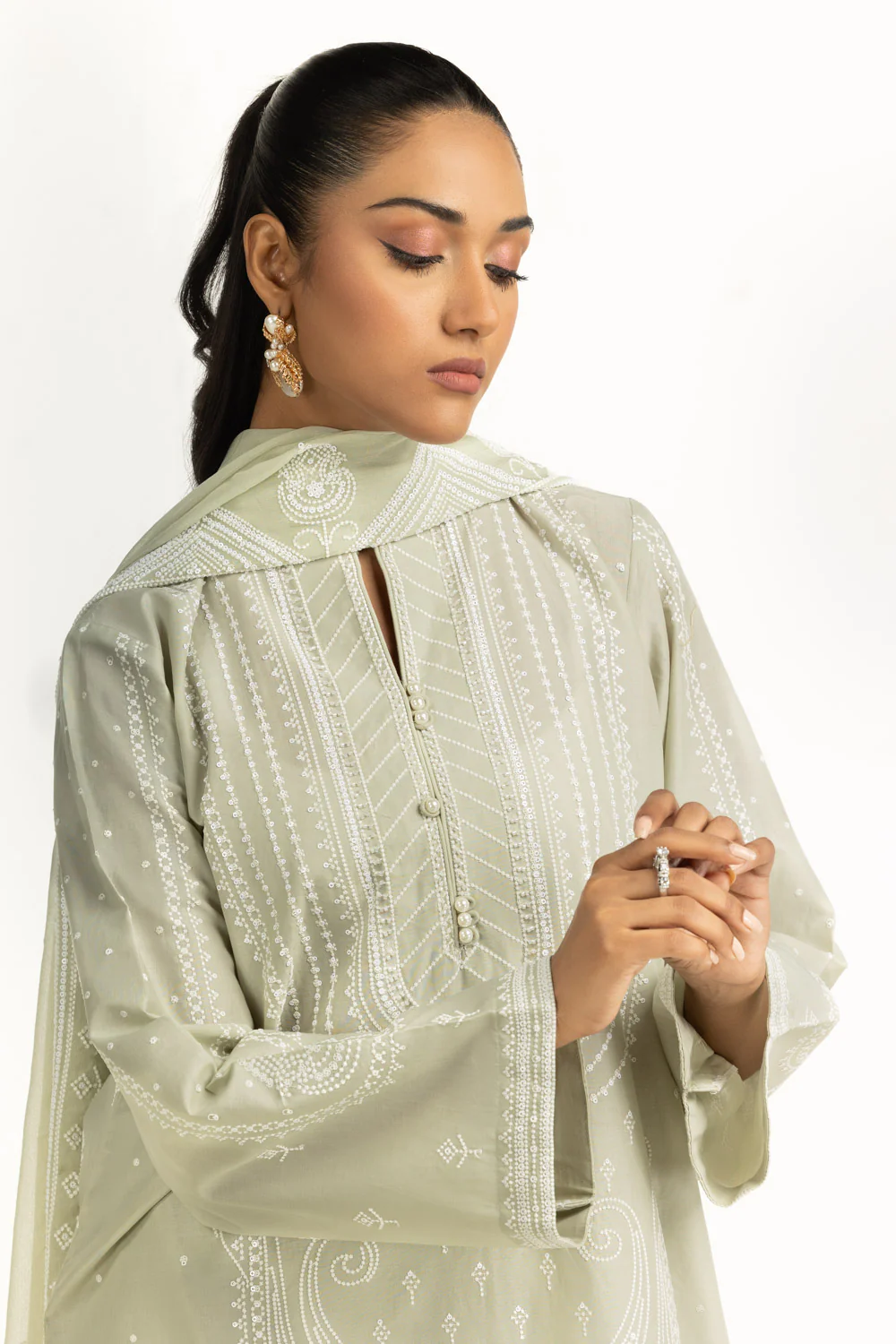 3PC Lawn Embroidered Suit - Image 2