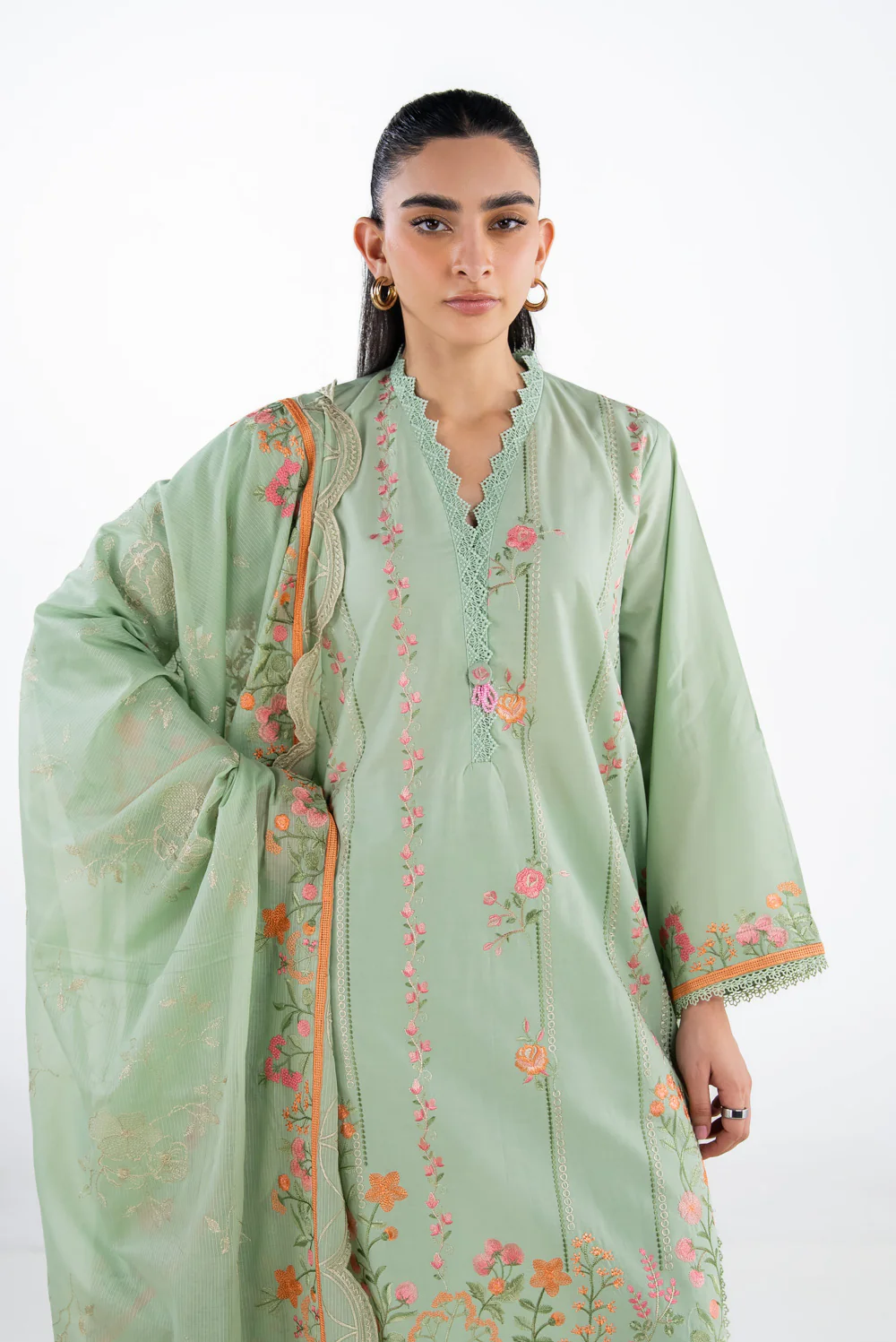 3PC Lawn Embroidered Suit - Image 2