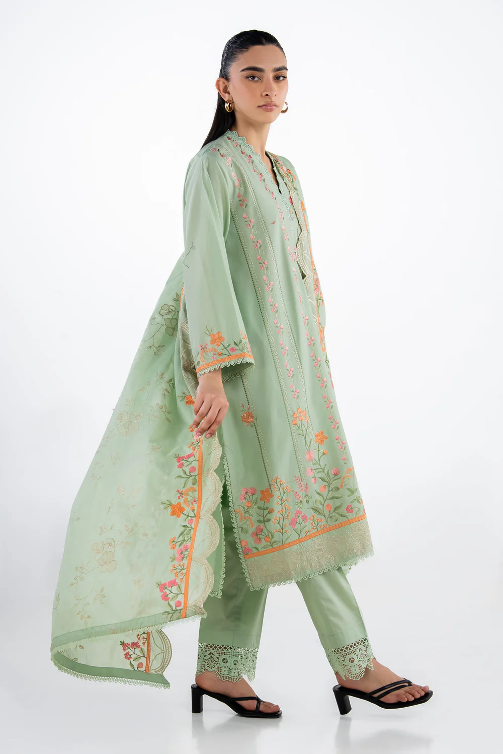 3PC Lawn Embroidered Suit - Image 6