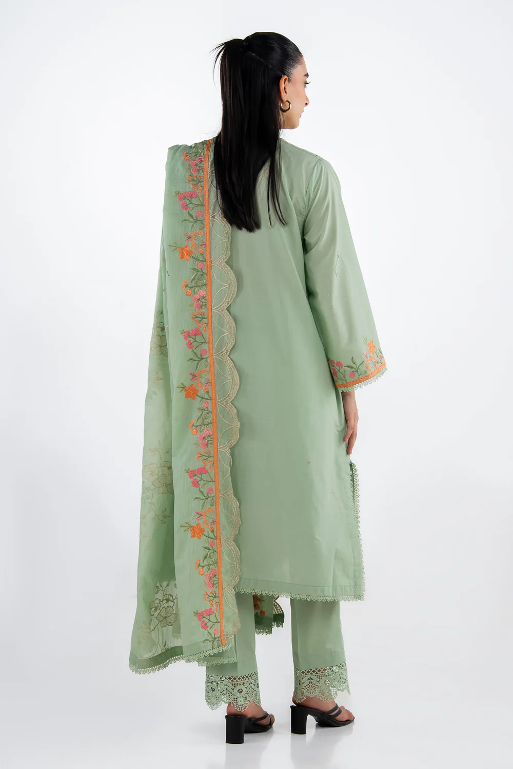 3PC Lawn Embroidered Suit - Image 7