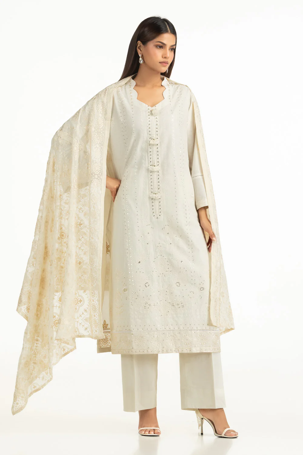 3PC Lawn Embroidered Suit - Image 3