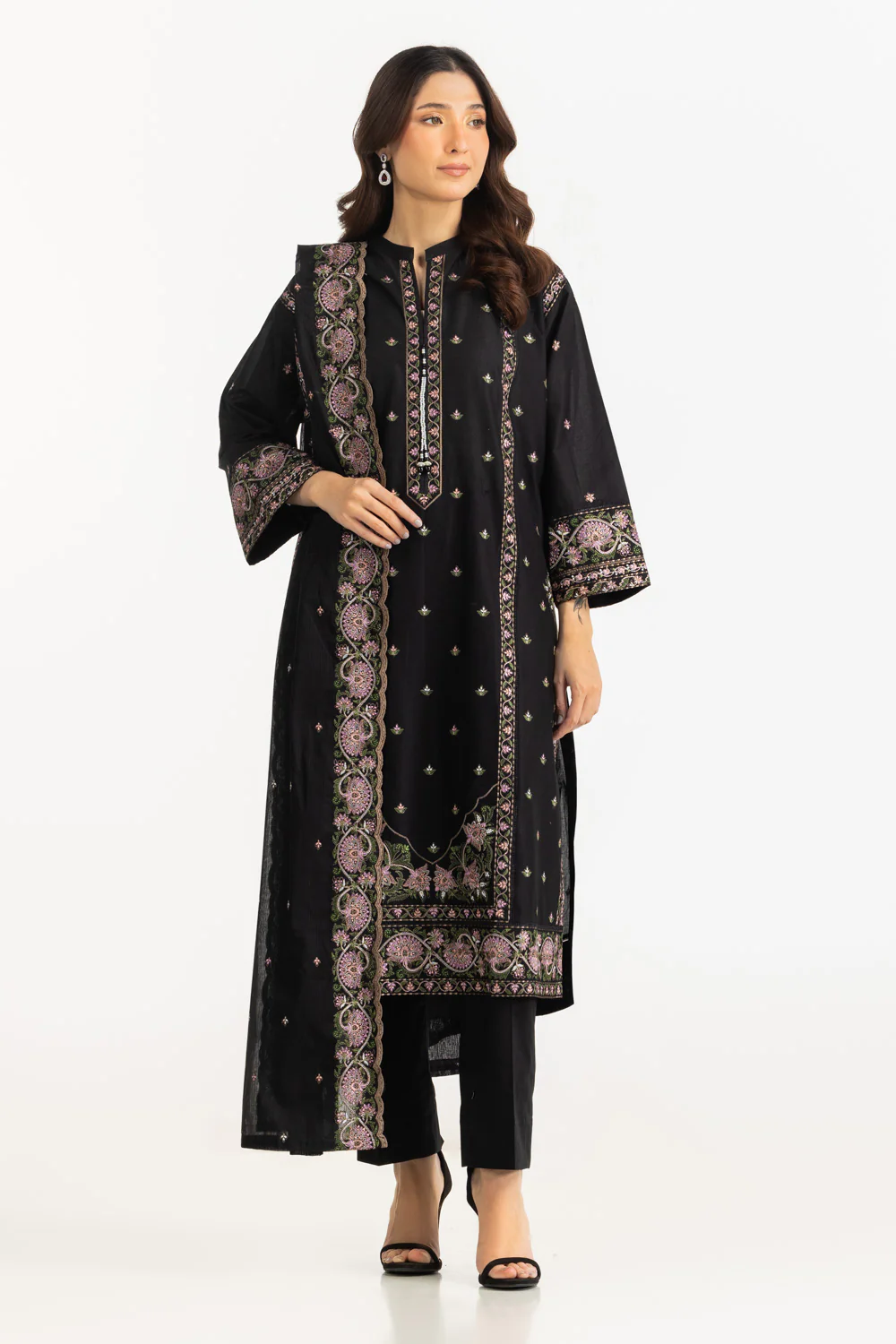3PC Lawn Embroidered Suit - Image 5