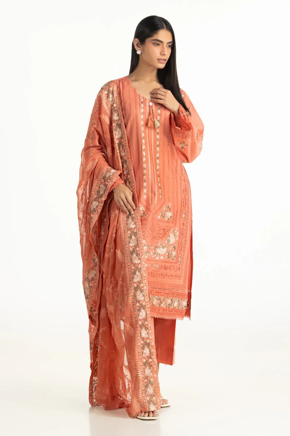 3PC Lawn Embroidered Suit - Image 3