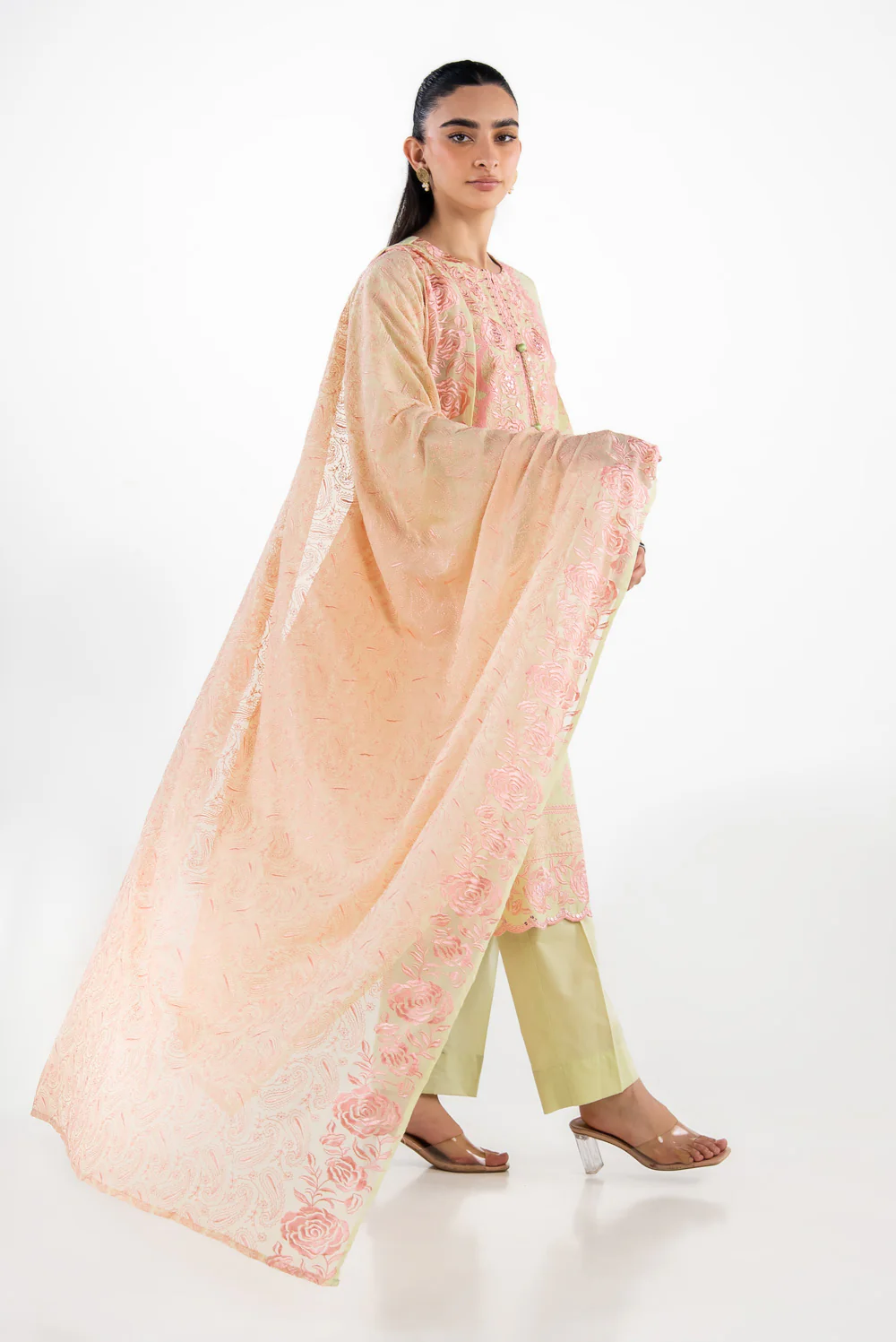 3PC Lawn Embroidered Suit - Image 4