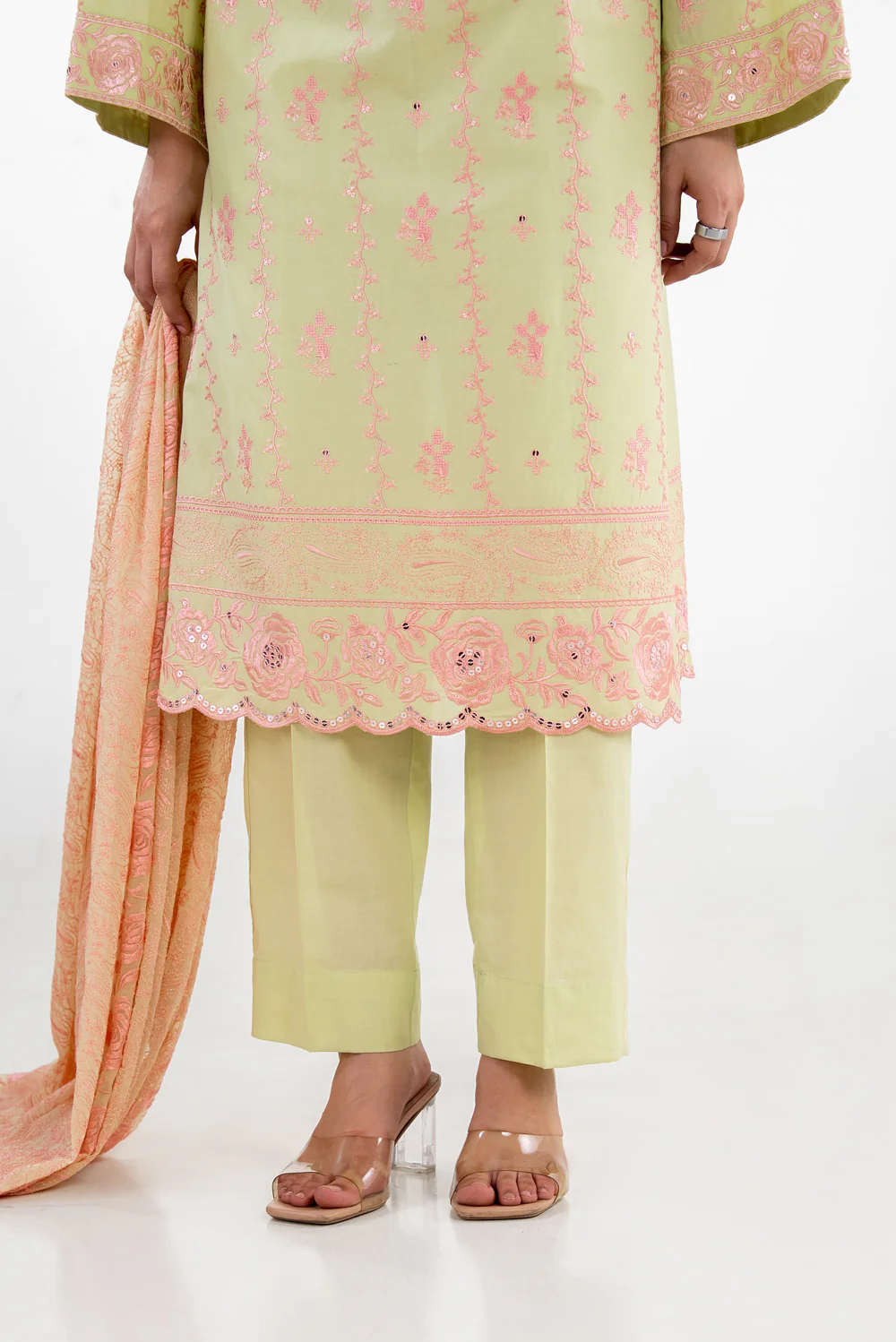 3PC Lawn Embroidered Suit - Image 6