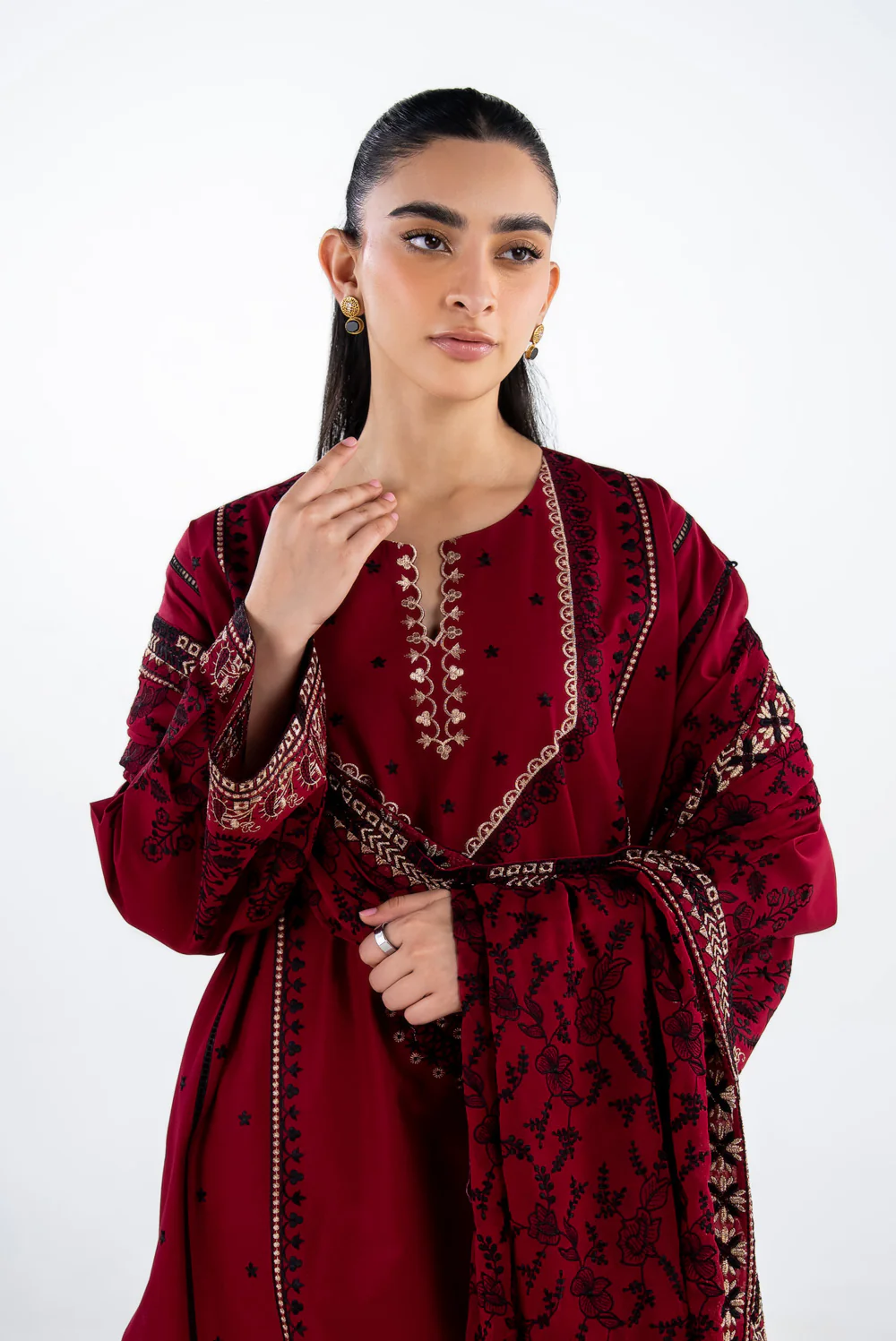 3PC Lawn Embroidered Suit - Image 2