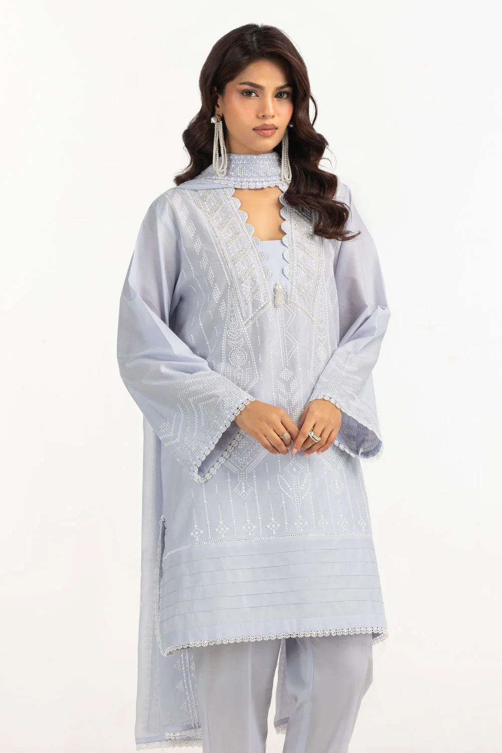 3PC Lawn Embroidered Suit - Image 6