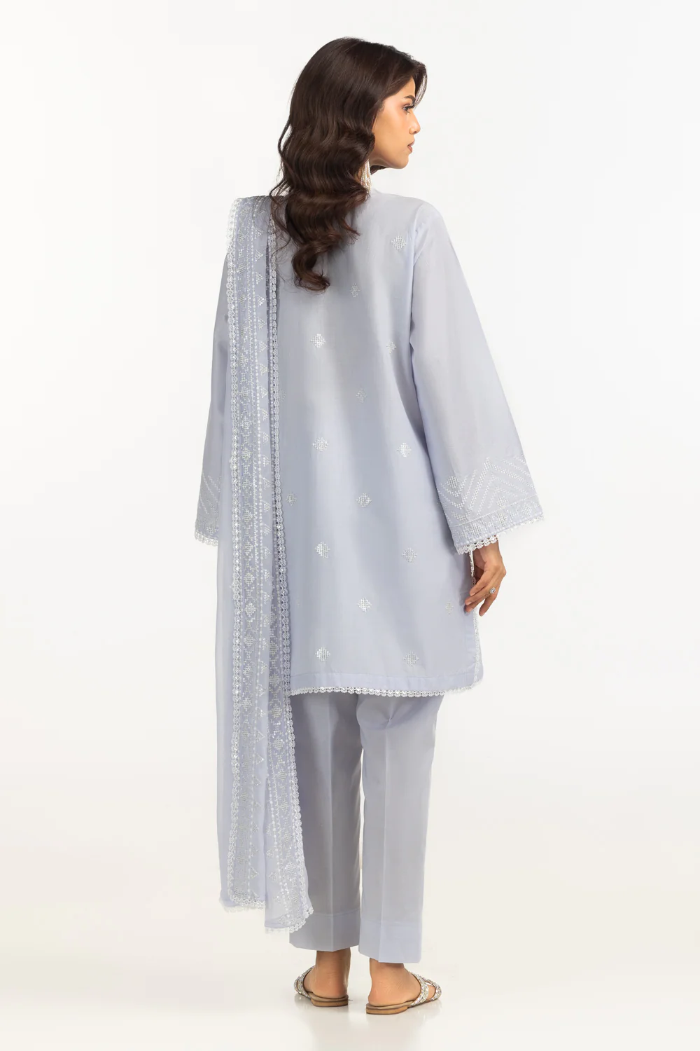 3PC Lawn Embroidered Suit - Image 7