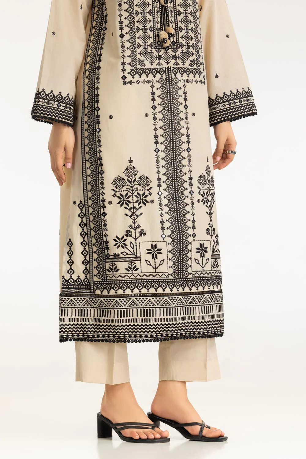 3PC Lawn Embroidered Suit - Image 7