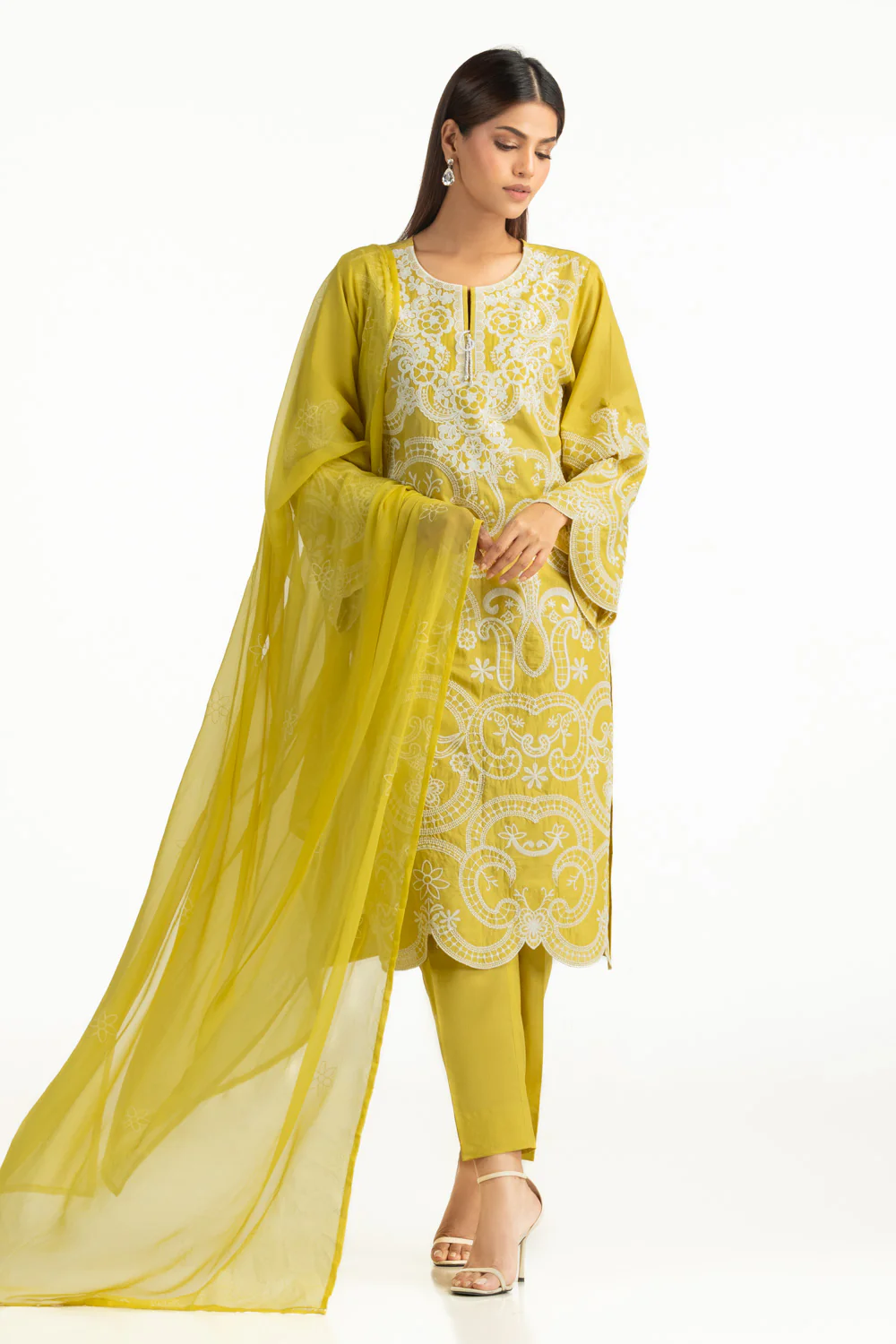 3PC Lawn Embroidered Suit - Image 5