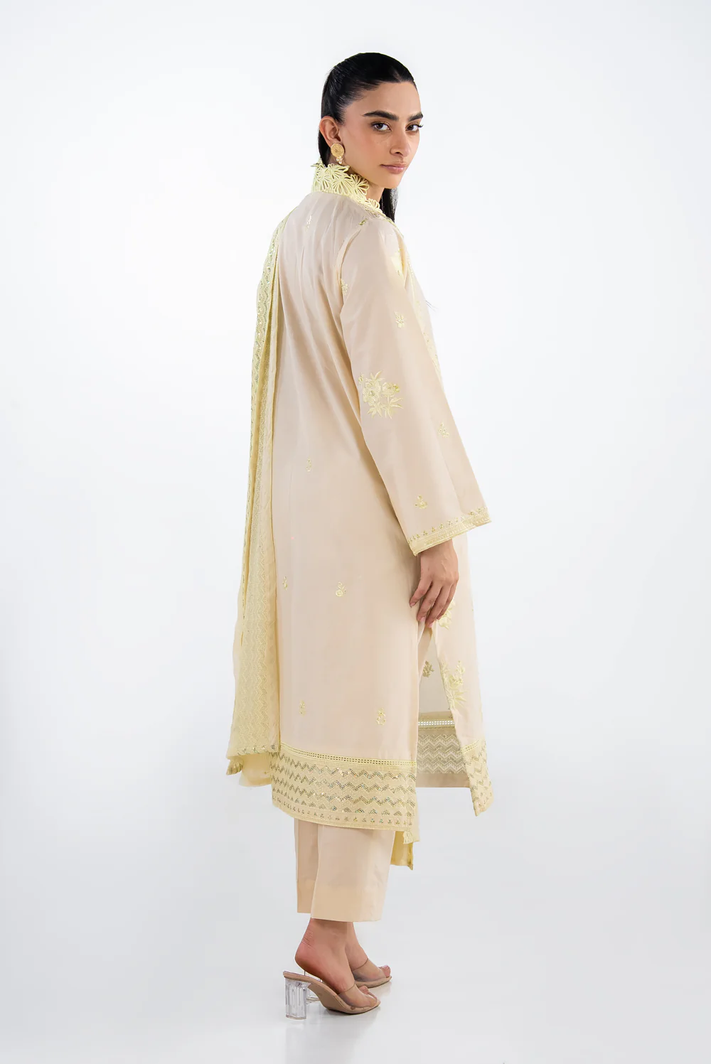 3PC Lawn Embroidered Suit - Image 7