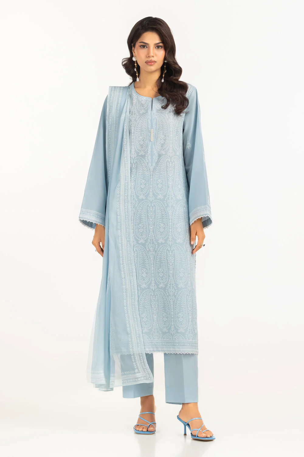 3PC Lawn Embroidered Suit