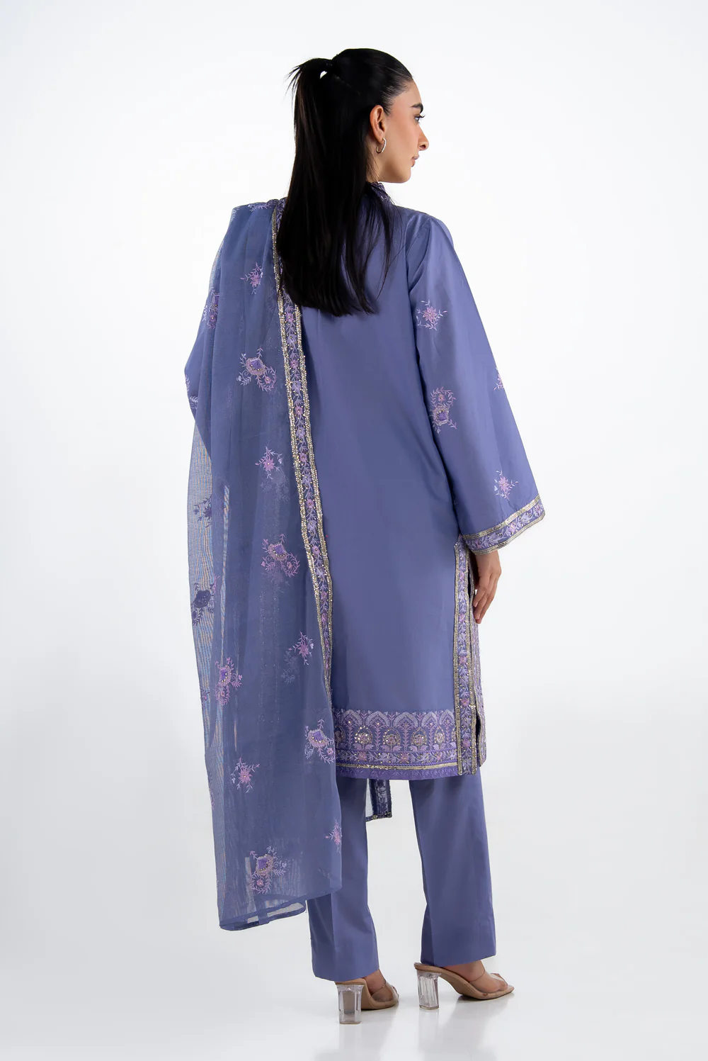 3PC Lawn Embroidered Suit - Image 7