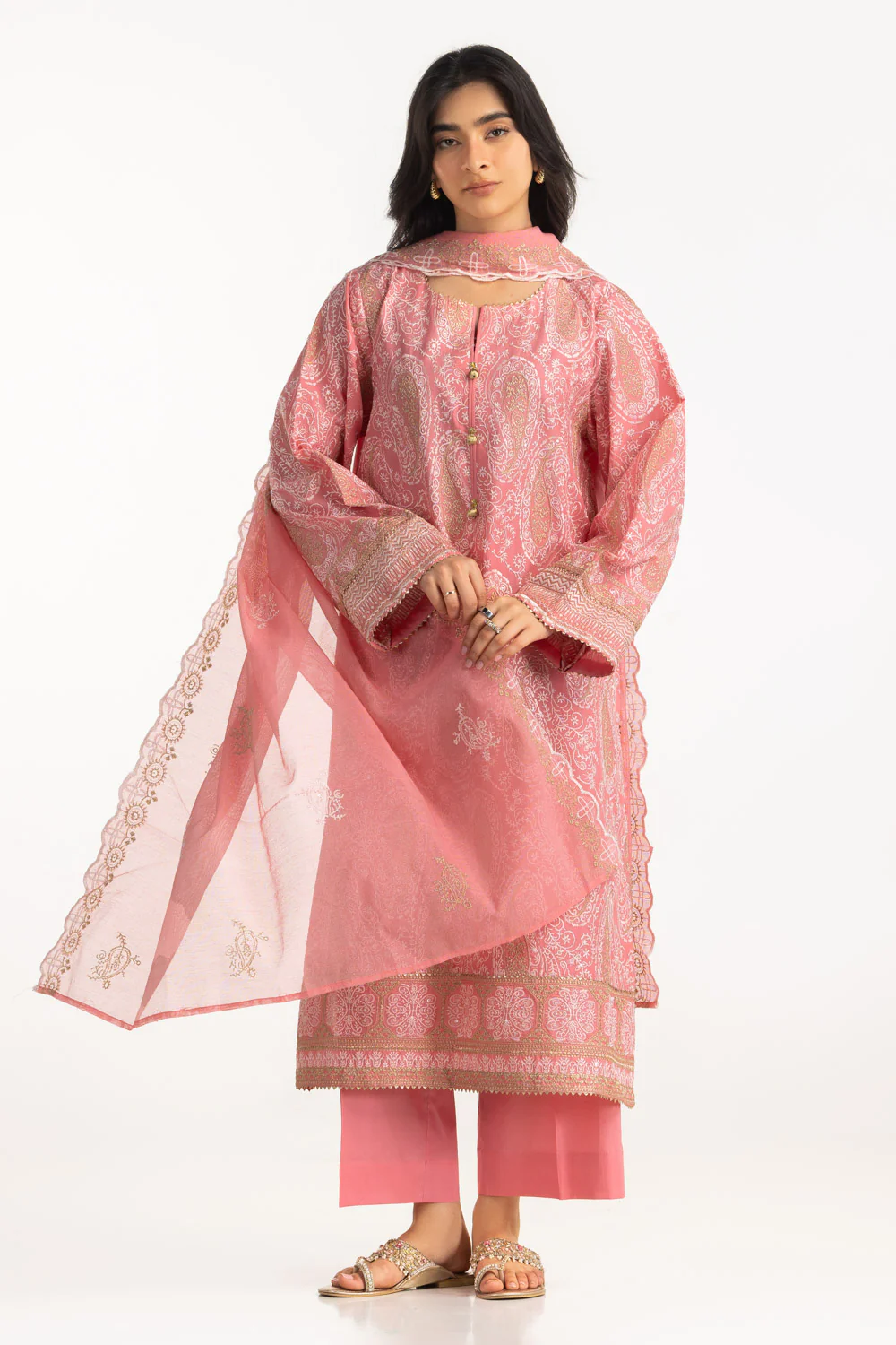 3PC Lawn Embroidered Suit - Image 3