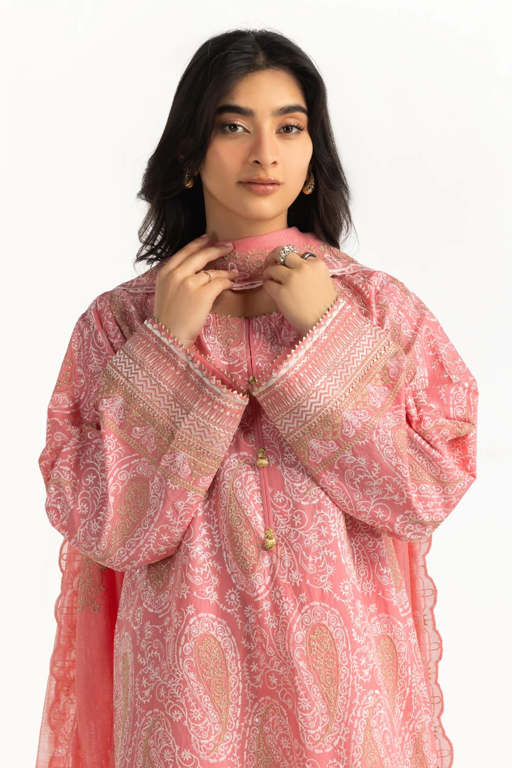 3PC Lawn Embroidered Suit - Image 5