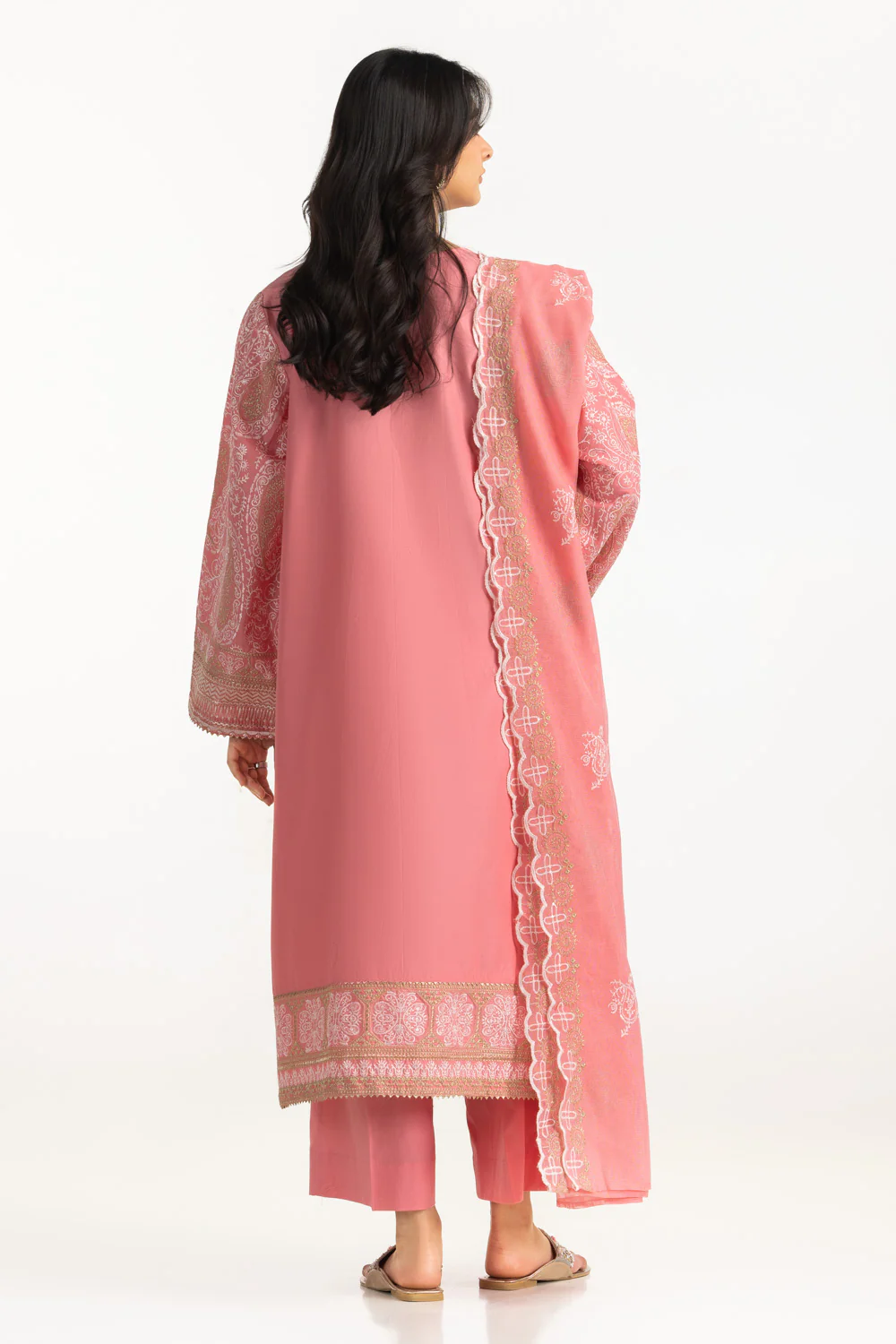 3PC Lawn Embroidered Suit - Image 6