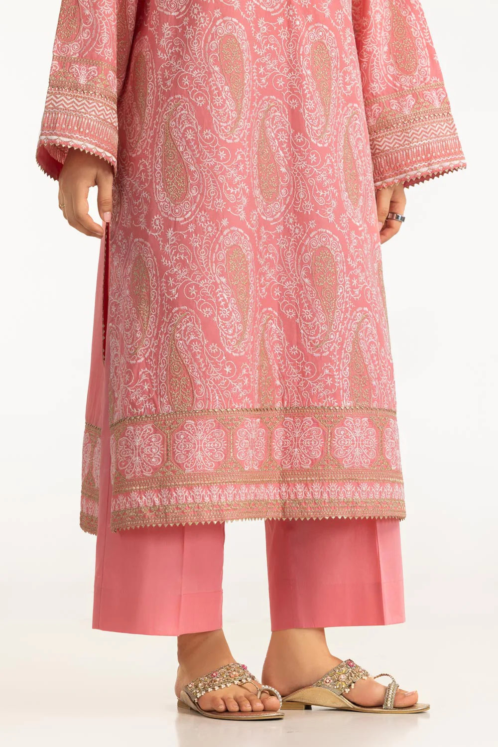 3PC Lawn Embroidered Suit - Image 7