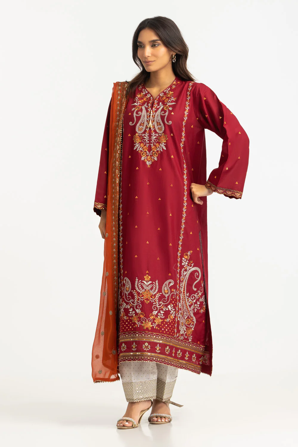 3PC Lawn Embroidered Suit - Image 3