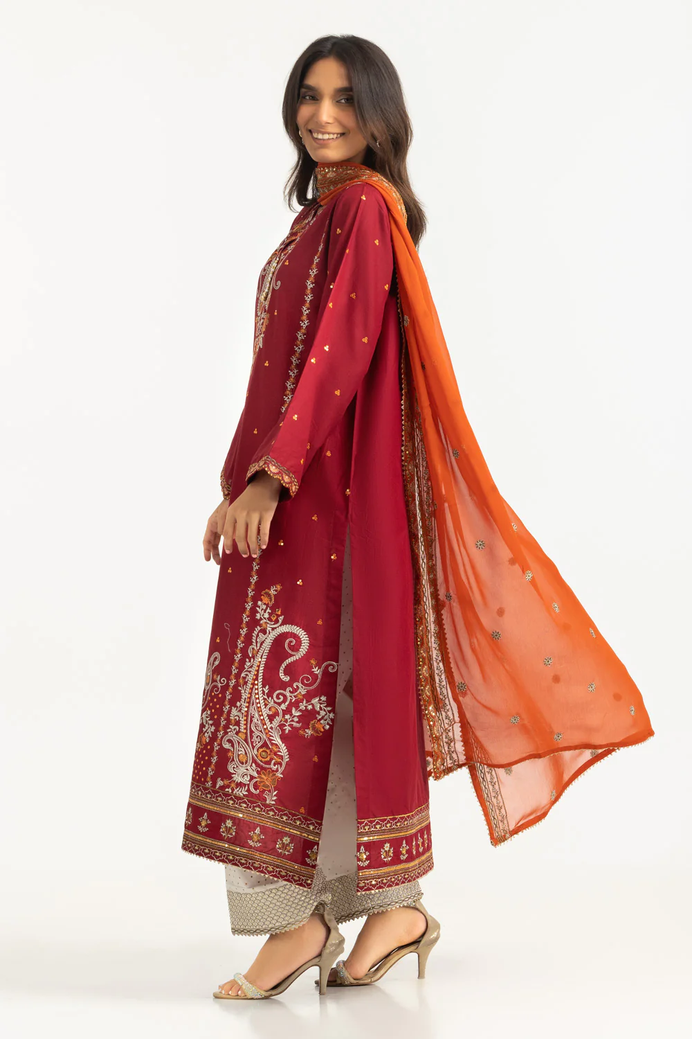 3PC Lawn Embroidered Suit - Image 4