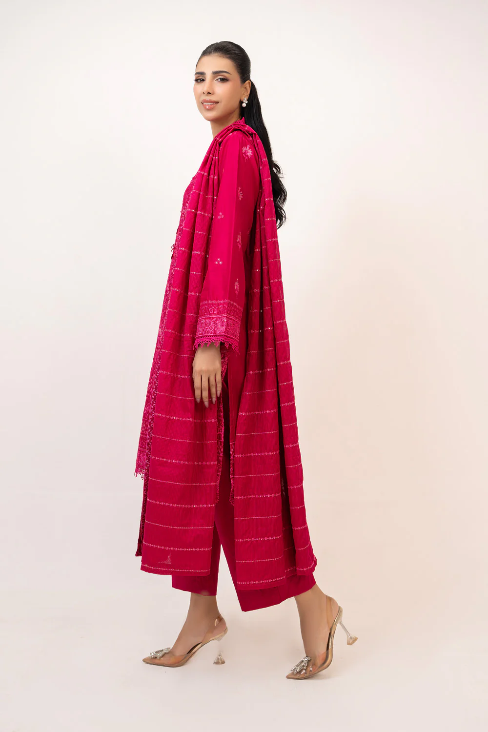 3PC Lawn Embroidered Suit - Image 4
