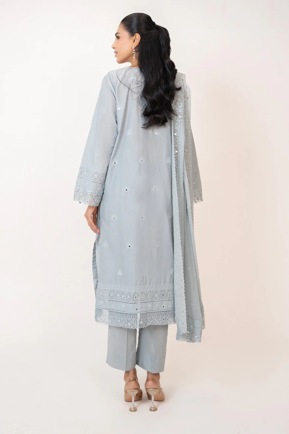 3PC Lawn Embroidered Suit - Image 6