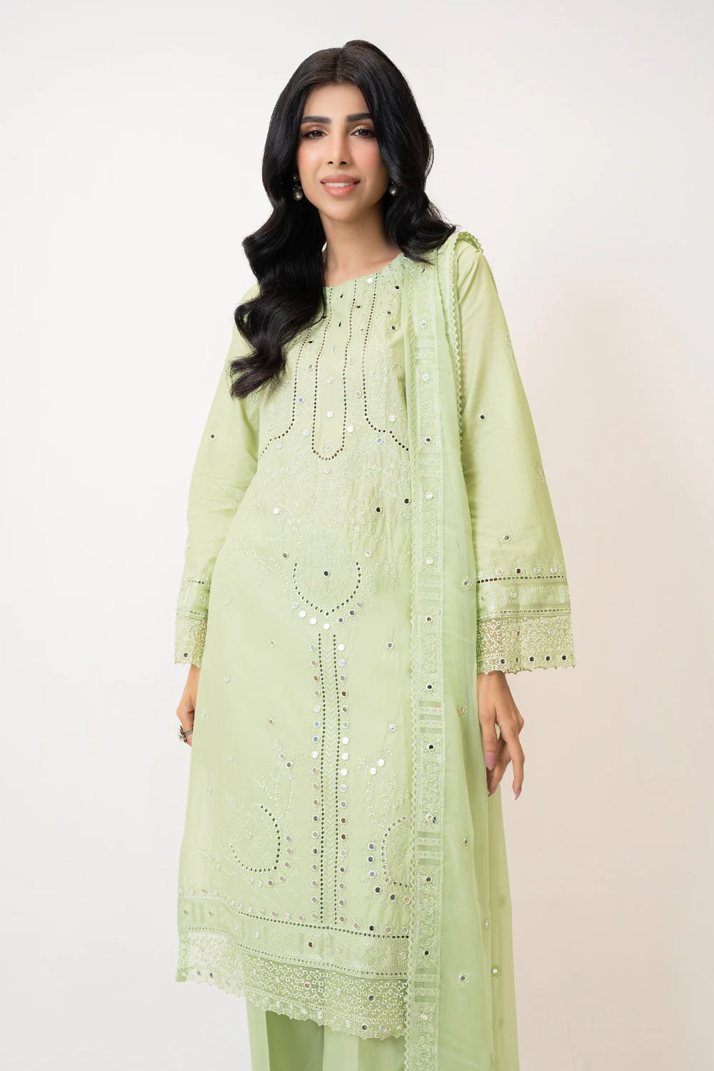 3PC Lawn Embroidered Suit - Image 4