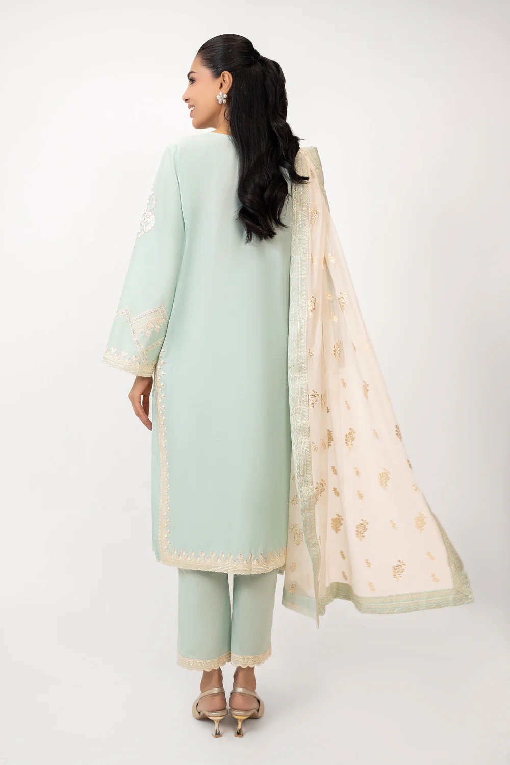 3PC Lawn Embroidered Suit - Image 5