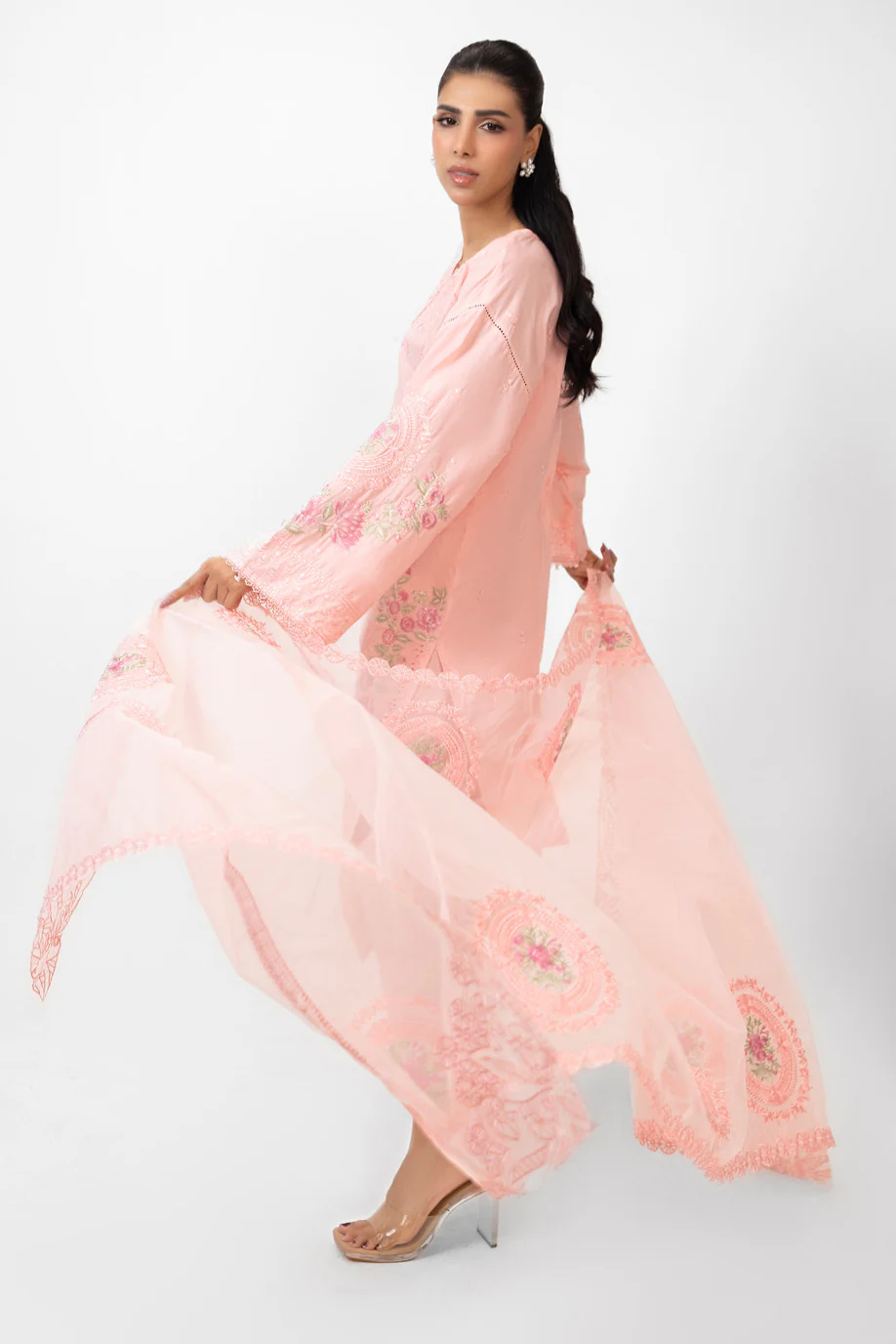 3PC Lawn Embroidered Suit - Image 5
