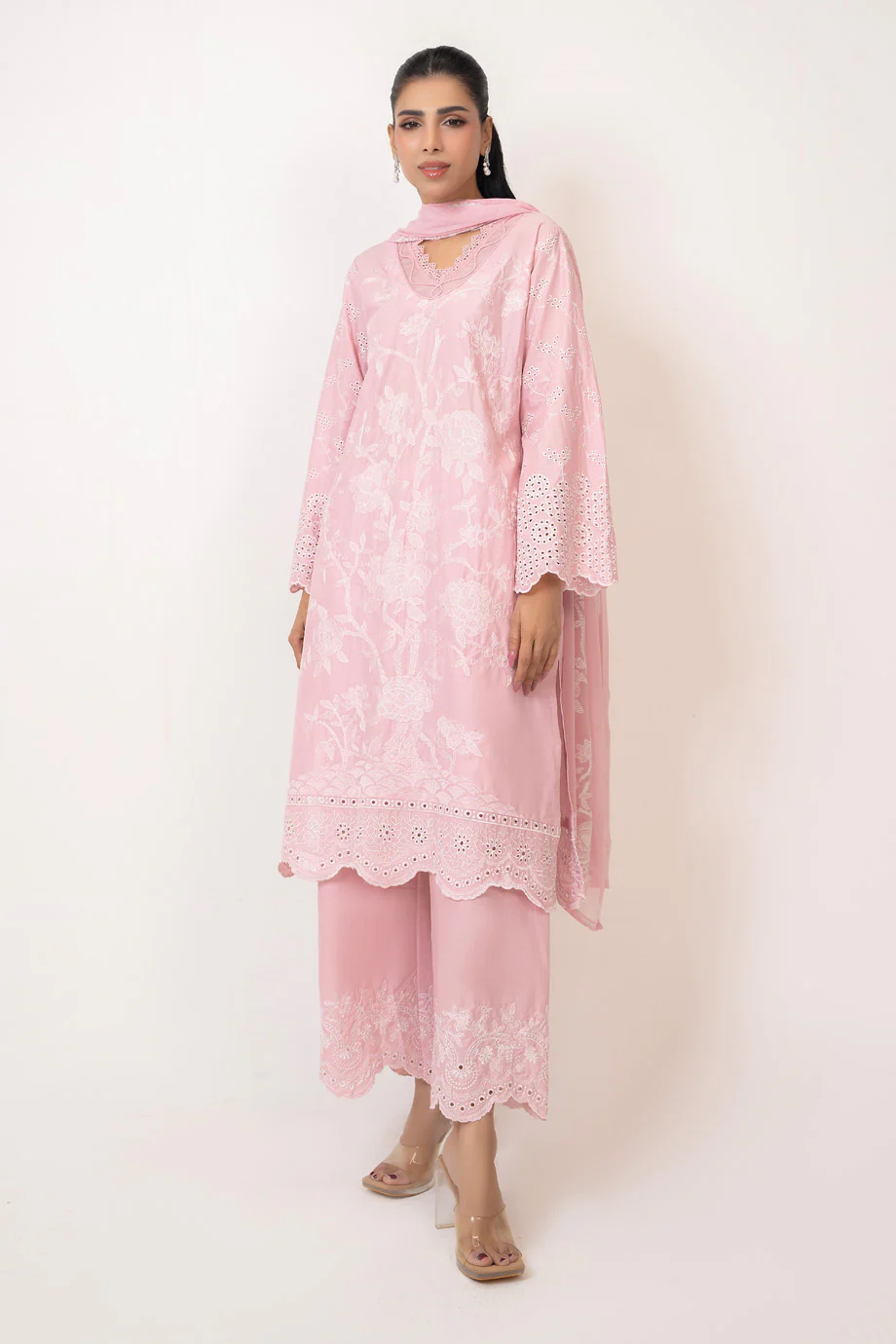 3PC Lawn Embroidered Suit - Image 5