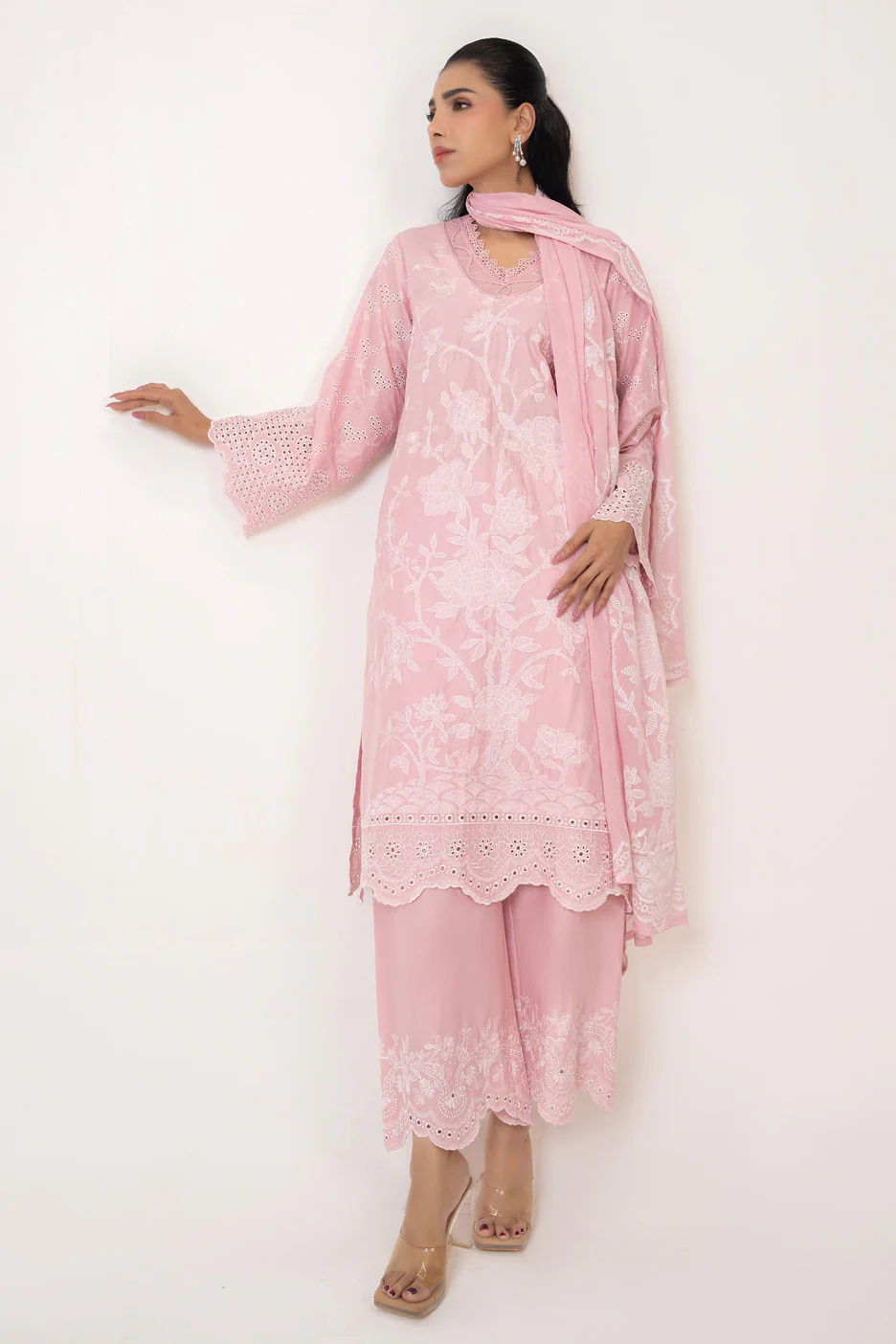3PC Lawn Embroidered Suit - Image 6