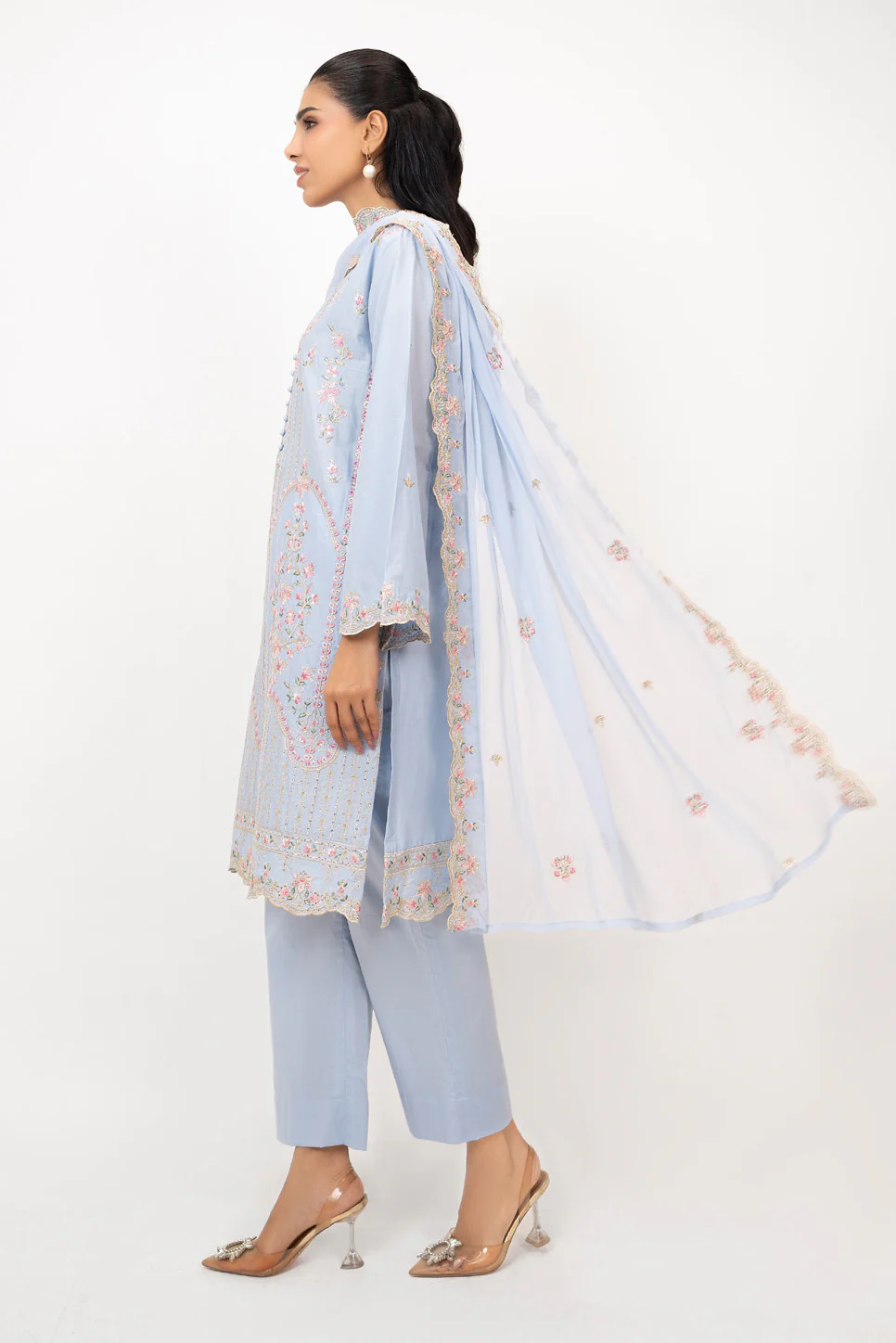 3PC Lawn Embroidered Suit - Image 4