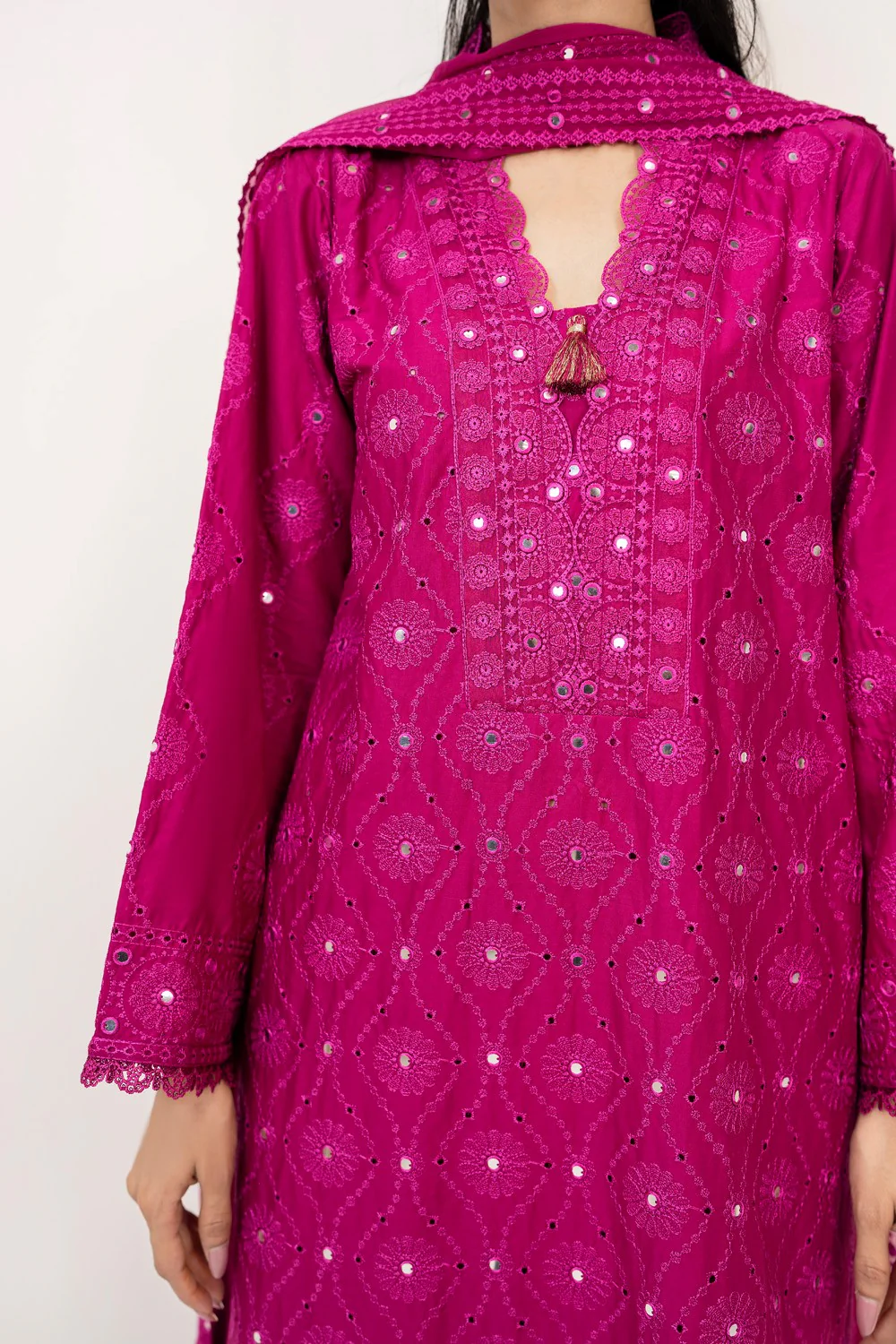 3PC Lawn Embroidered Suit - Image 5