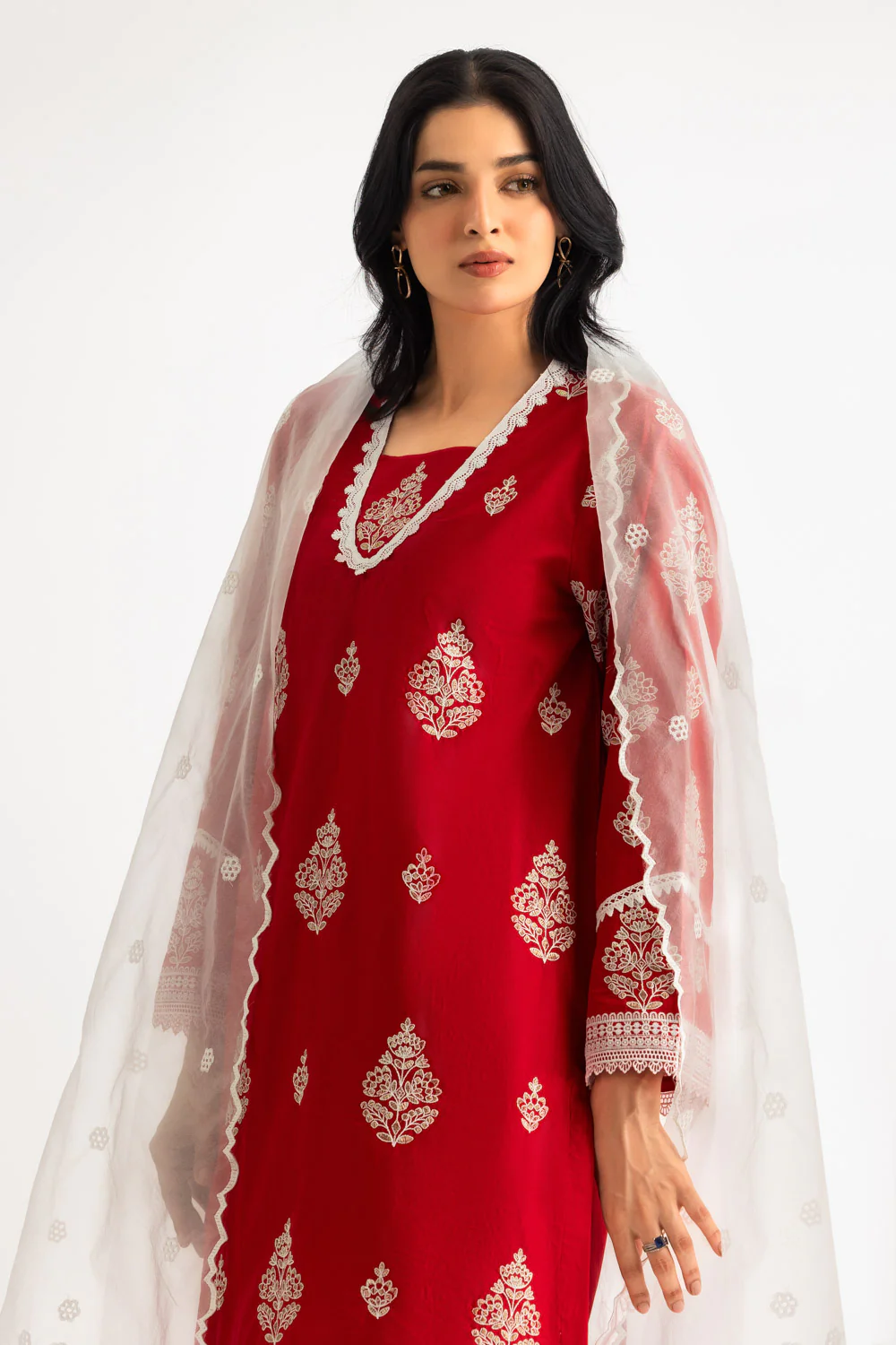 3PC Lawn Embroidered Suit - Image 4