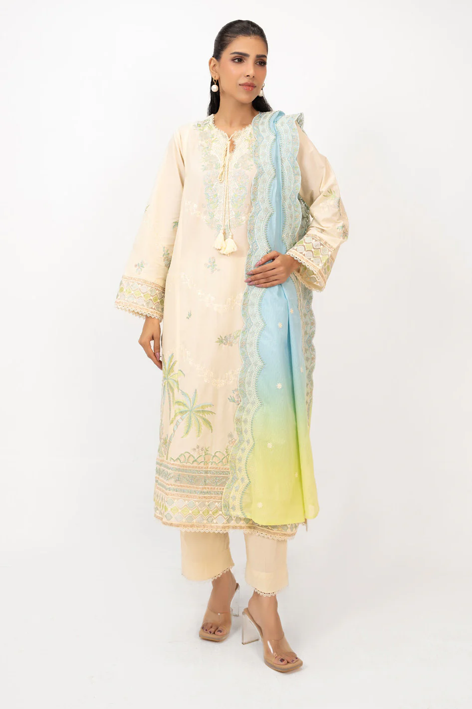 3PC Lawn Embroidered Suit