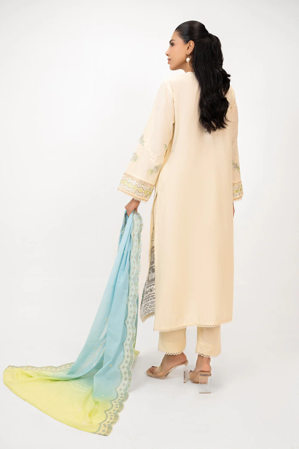 3PC Lawn Embroidered Suit - Image 6