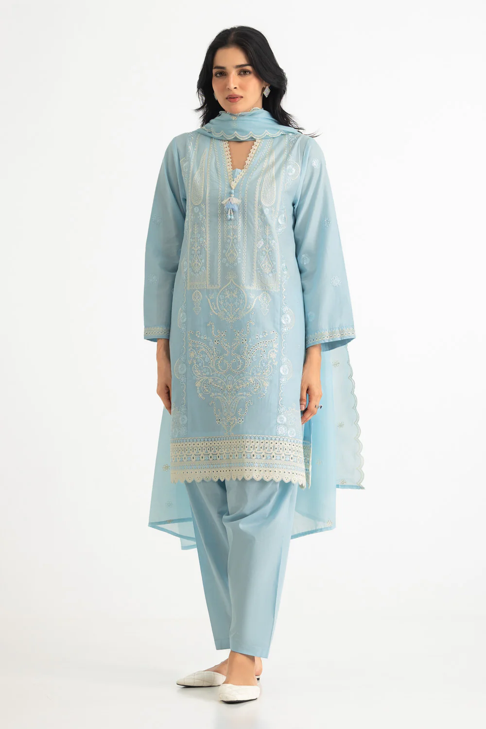 3PC Lawn Embroidered Suit