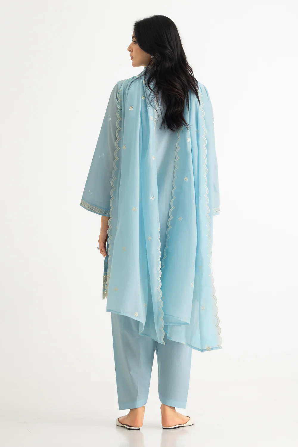 3PC Lawn Embroidered Suit - Image 6