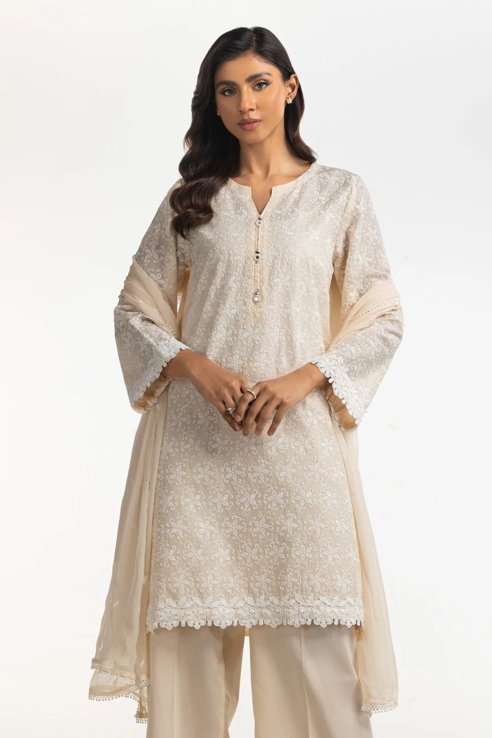 3PC Lawn Embroidered Suit - Image 4