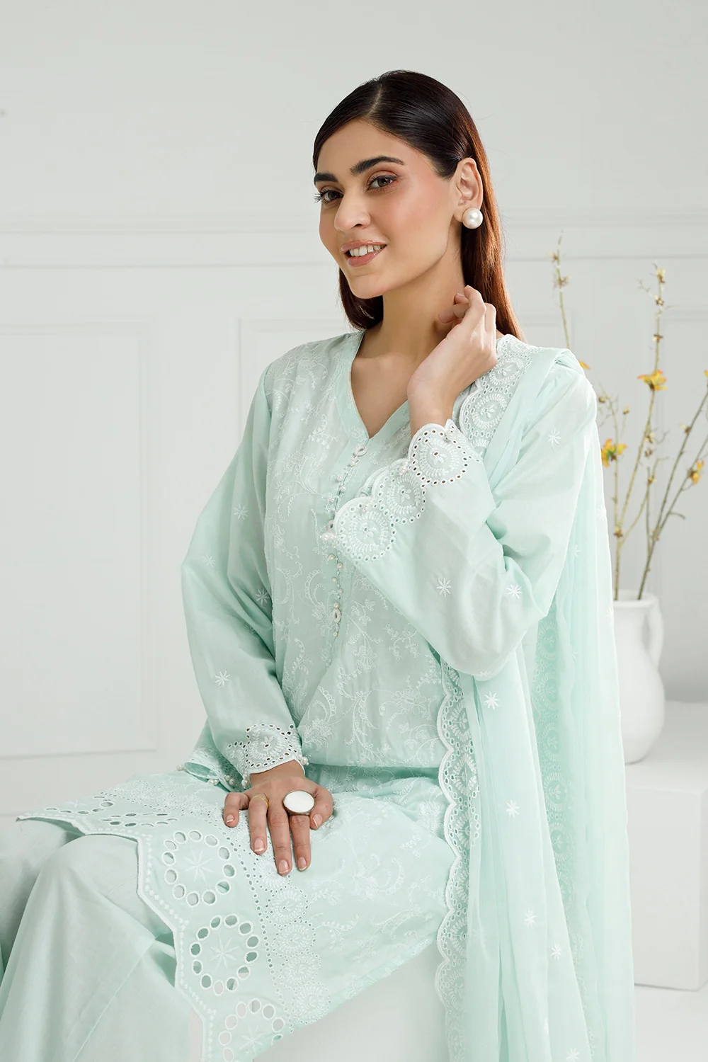 3PC Lawn Embroidered Suit - Image 2
