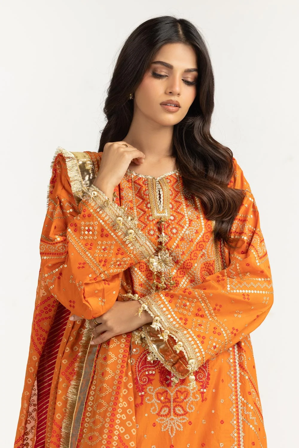 3PC Lawn Embroidered Suit - Image 5