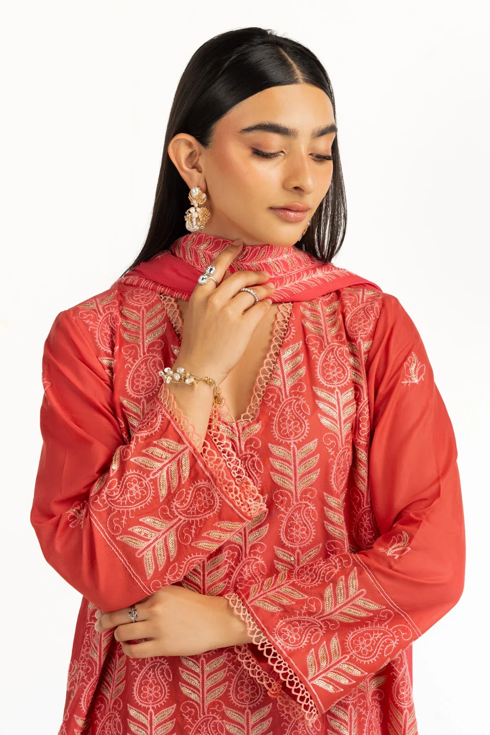 3PC Lawn Embroidered Suit - Image 2