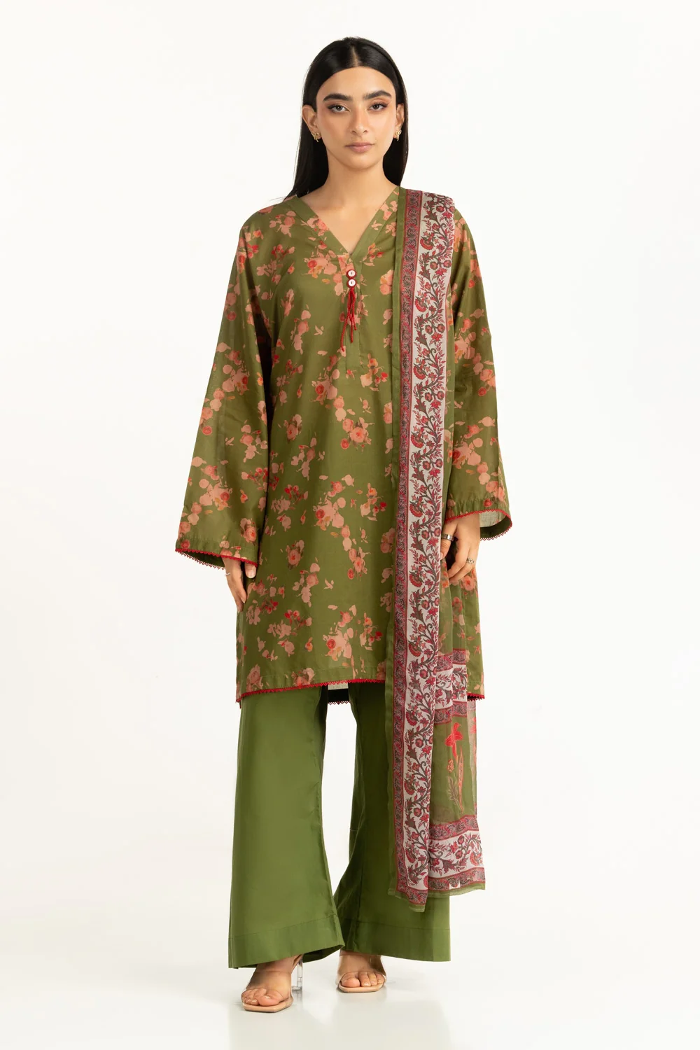 3PC Lawn Printed Suit - Image 5