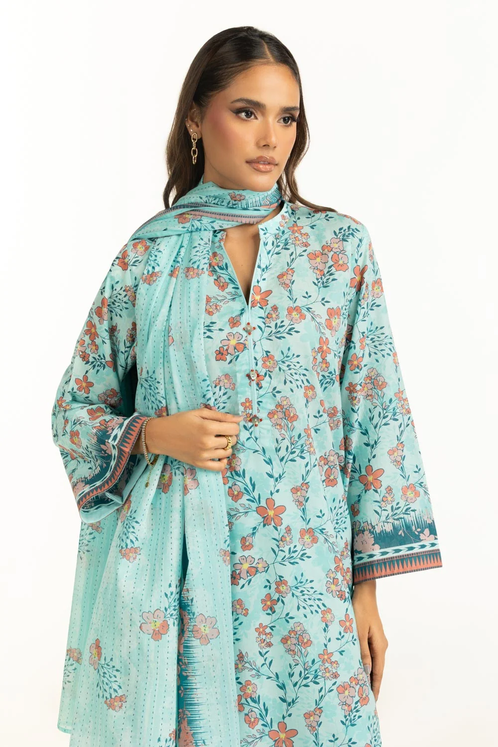 3PC Lawn Printed Suit - Image 3